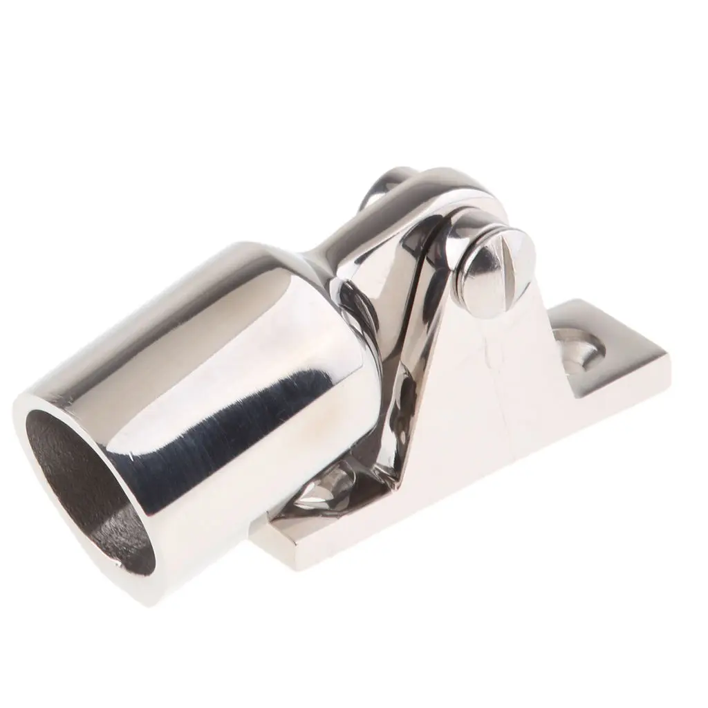 

Mirror Polished Stainless Steel Canopyn Boat Deck Hinge Mount Bimini Top Tube 7/8 inch