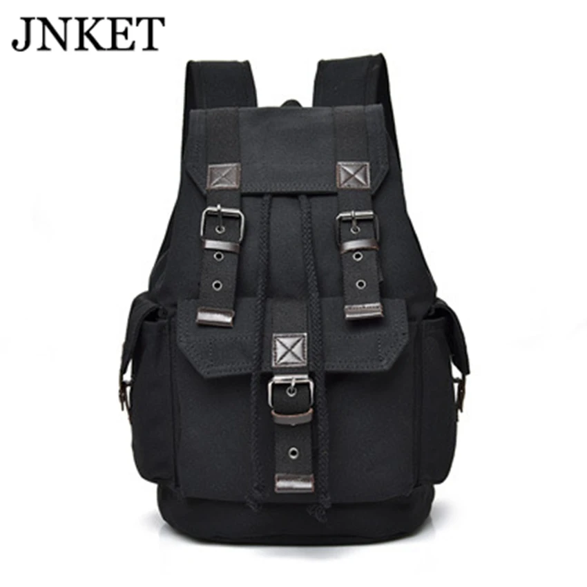 

JNKET новый модный рюкзак мужской рюкзак ретро для отдыха на природе Путешествия Холщовая Сумка на плечо вместительная школьная сумка