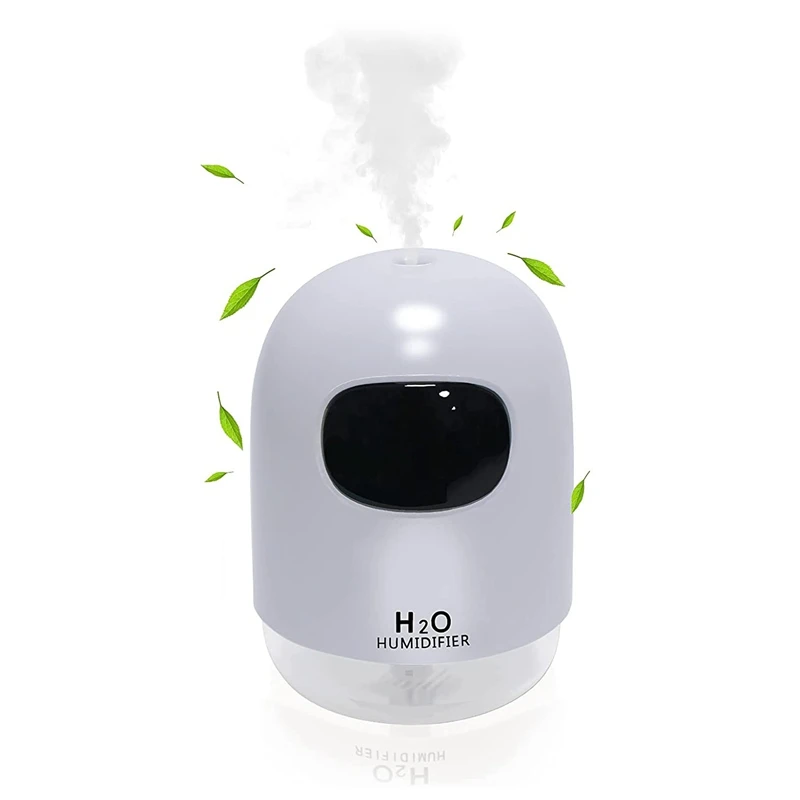 

200 Ml Mini Humidifier, USB Powered Baby Humidifier, Ultrasonic Humidifier for Home, Office and Car, 7 LED Light Colors