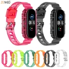 Ремешок из ТПУ Для Xiaomi Mi band 456 Mi Band 6, сменный Браслет для mi band 5, ремешок для смарт-часов Mi band4