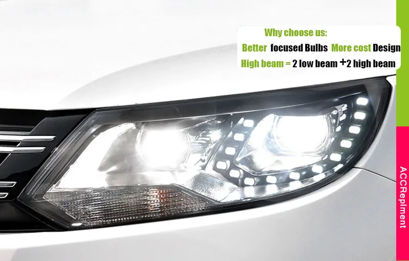 Авто PRO 2013-15 для vw tiguan фары для автомобиля Стайлинг Q5 bi xenon объектив СВЕТОДИОДНЫЙ DRL14 высокая яркость светодиодный Ксенон H7 светодиодный для парковки