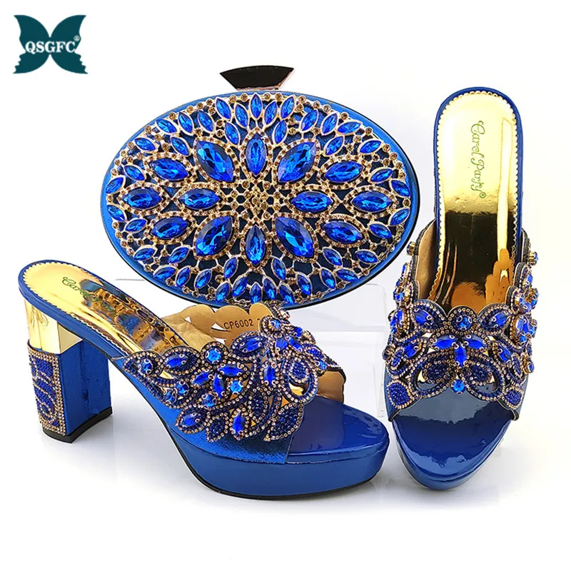 Женские туфли лодочки в африканском стиле Комплект из свадебных туфель и сумочки