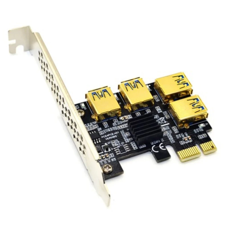pci e райзер карта 1 к внешнему 4 usb 30 а