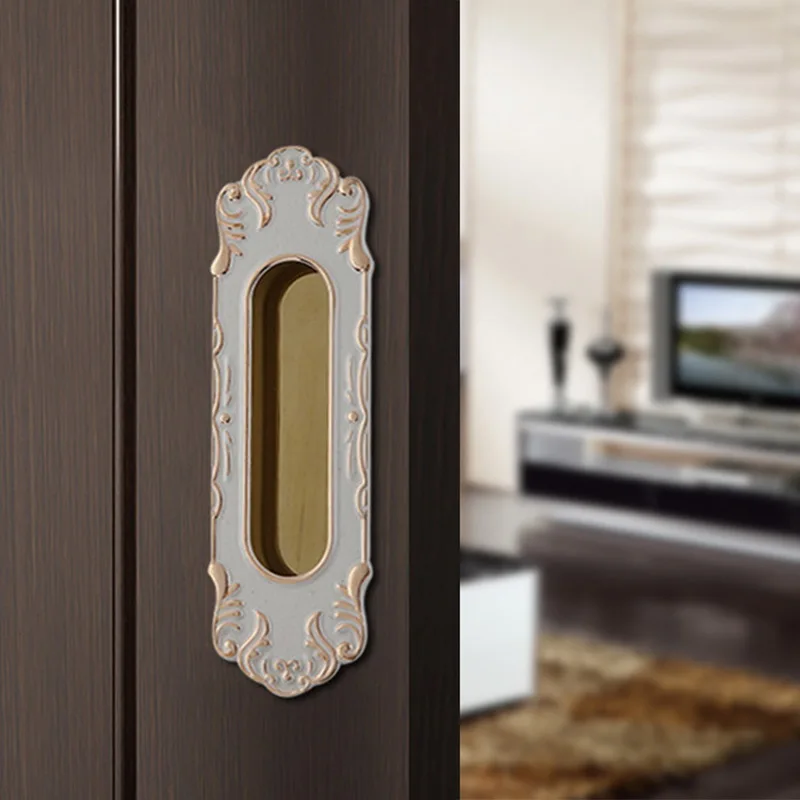 2 шт скрытые дверные ручки окна утопленные тянуть раздвижные спальня ручка