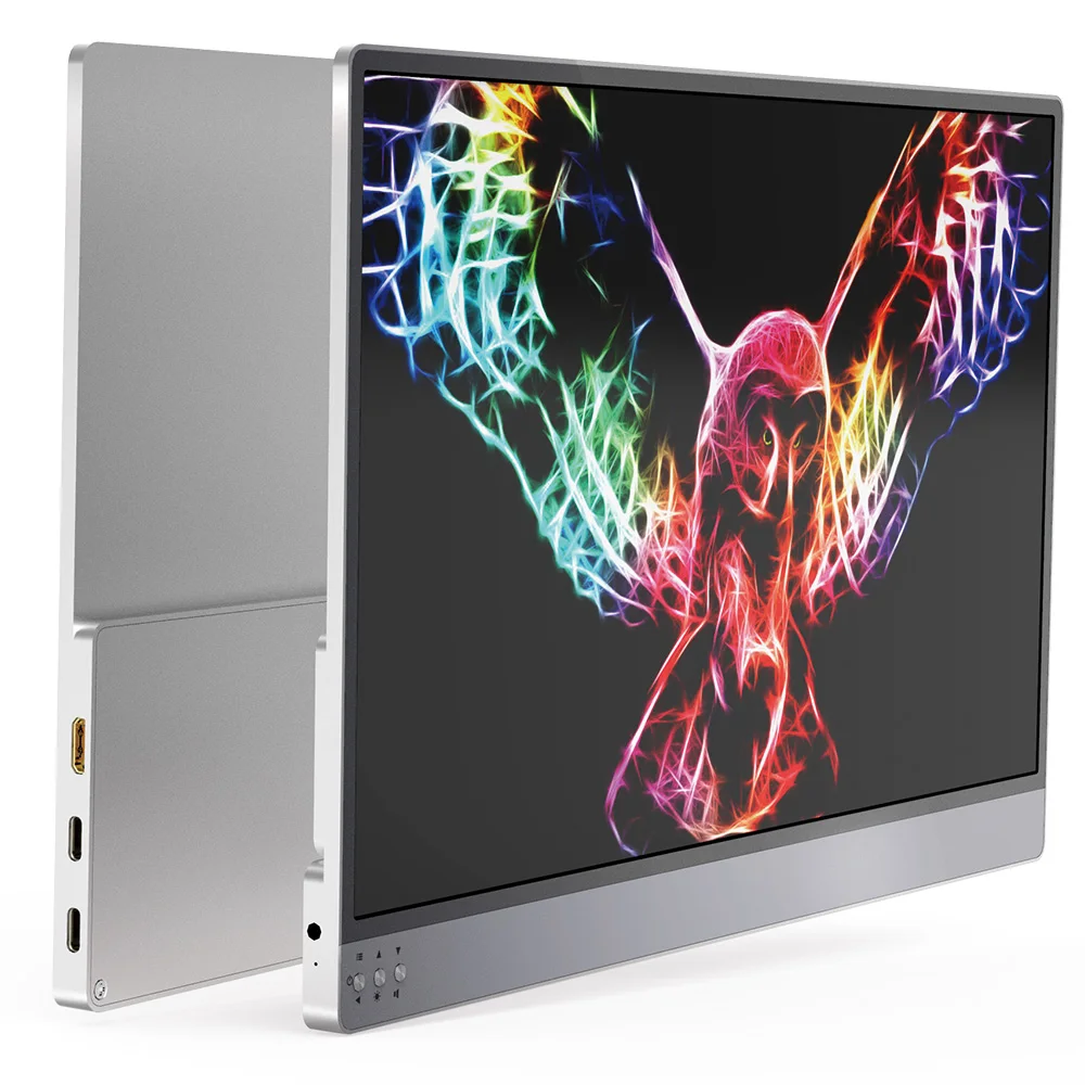 구매 13.3 인치 휴대용 모니터 4K 터치 스크린 LCD IPS 디스플레이 X 박스 시리즈 X TV 박스 PS4 게임 스탠드 HDMI 모바일 모니터 브래킷
