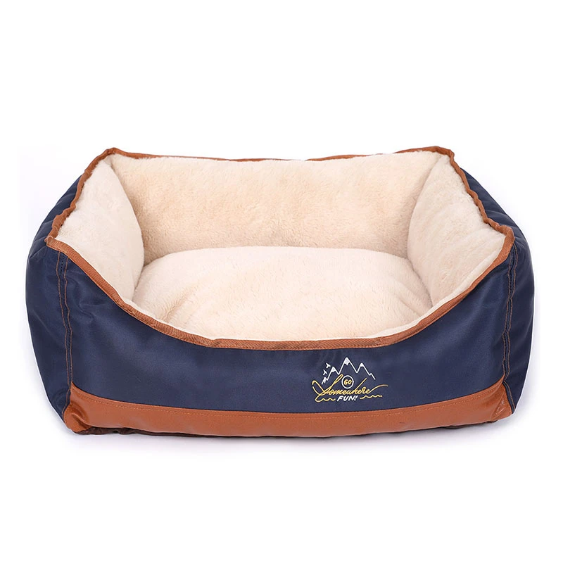 Роскошная кровать для домашних животных диван домик собак моющаяся теплая