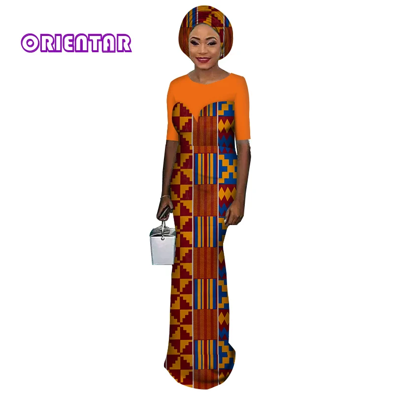 2 шт. для женщин комплект из обуви в африканском стиле платье и платок элегантные