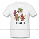 Футболки Fugazi футболка уличная одежда с мультяшным принтом фугатти футболка забавная футболка с графикой базовые футболки из 100% хлопка