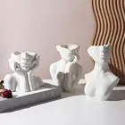 Керамическая ваза для цветов, 1 шт., в скандинавском стиле, модель женского тела, вазы в стиле арт-деко, декор для салона, полка, душевая, креативная, для гостиной, цветочное устройство