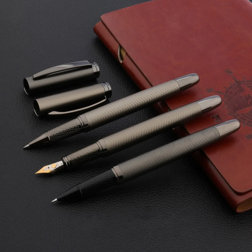 Ручка перьевая медная с волнистыми кругами 3669 | Канцтовары для офиса и дома