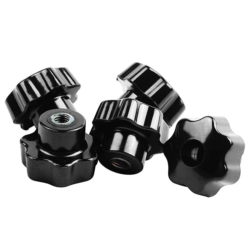 5 шт. рукоятки захвата черной звезды диаметр женской резьбы 8 мм головки 40 |