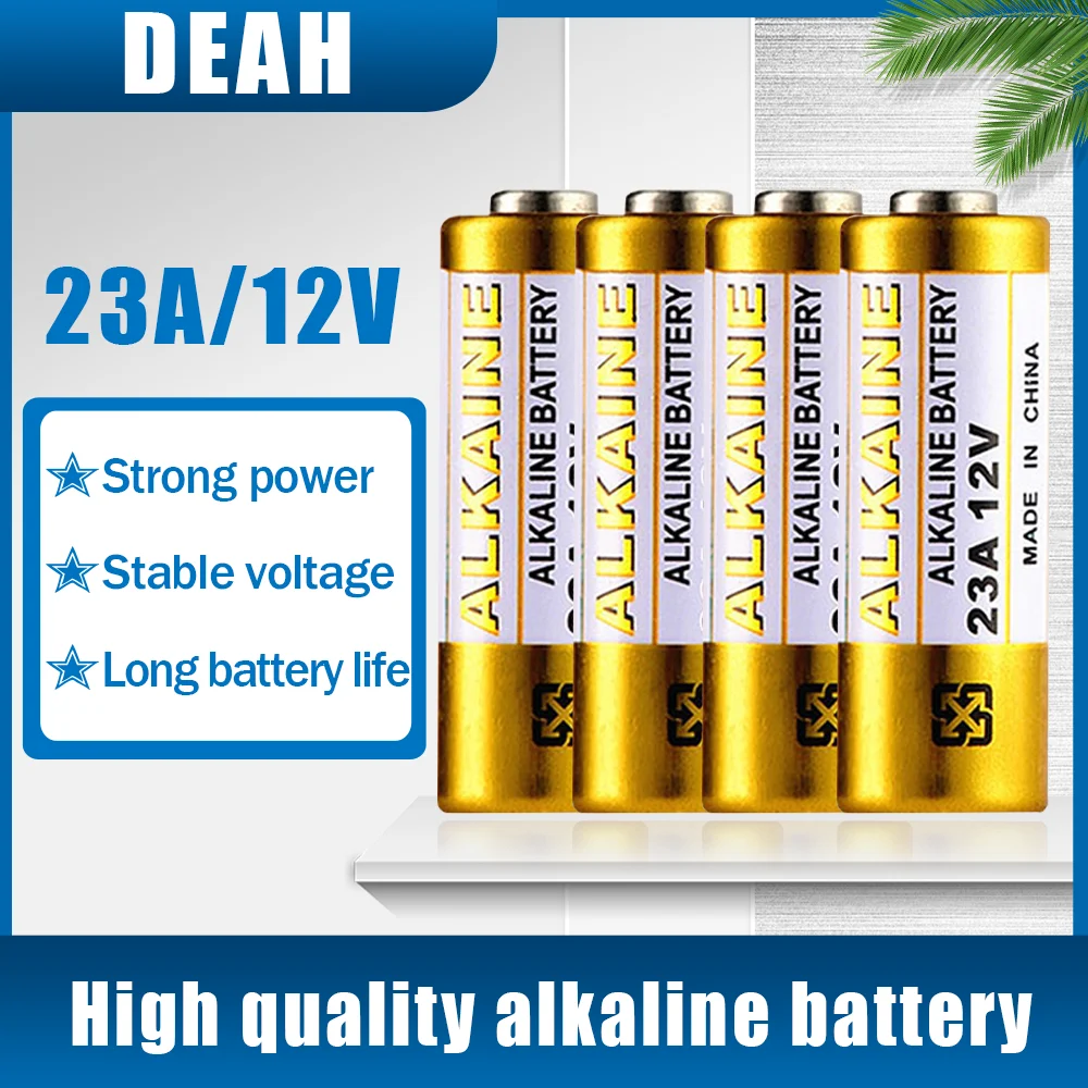 4 шт. 12 В щелочная батарея A23 23A 23GA A23S E23A EL12 MN21 MS21 V23GA L1028 GP23A LRV08 для дверного звонка