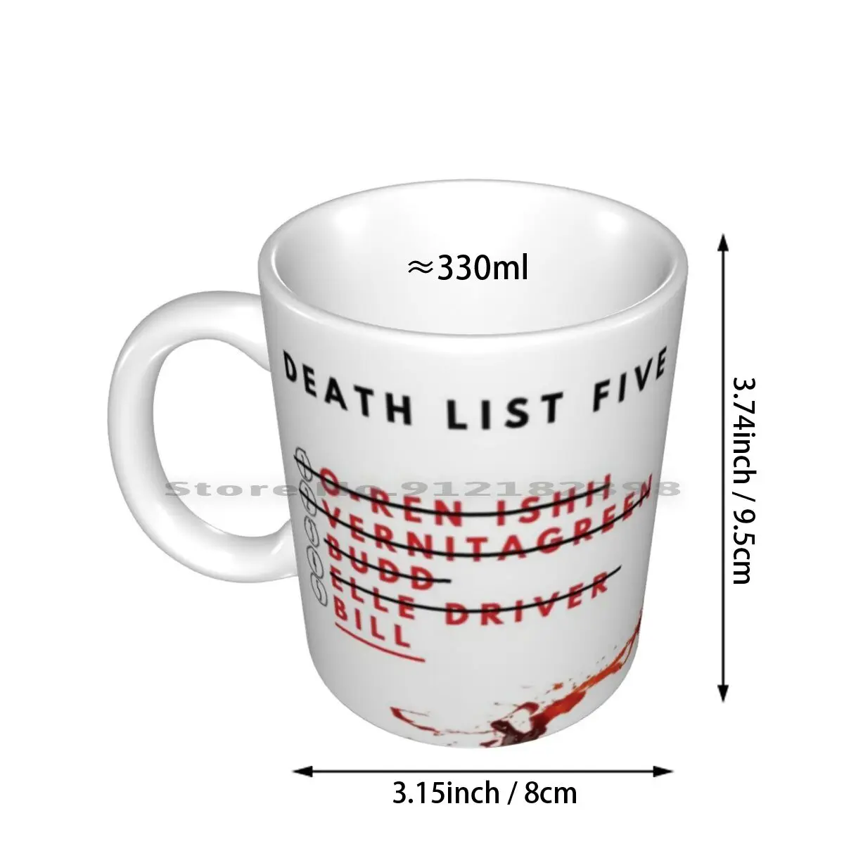 Убить Билла-список смерти керамические кружки кофейные чашки кружка для молока и