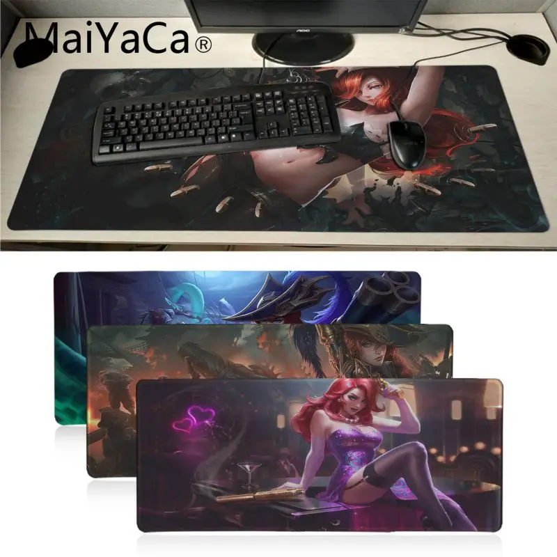 Коврик для мыши Maiyaca League of Legend Miss Fortune большой игровой коврик клавиатуры ноутбука