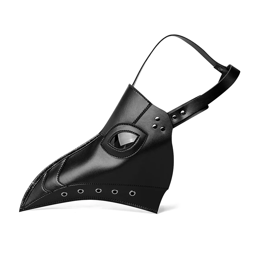 Фотореквизит для Хэллоуина черные отпаривающие клюва искусственная кожа лицо