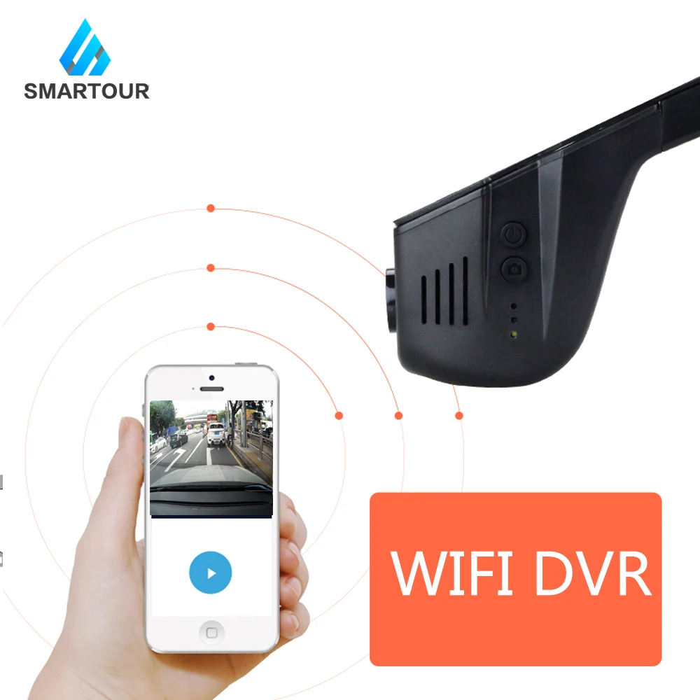 Smartour 4K WiFi Автомобильный видеорегистратор Камера NTK 96660 2160P Dashcam видео рекордер регистратор ночная версия монитор парковки