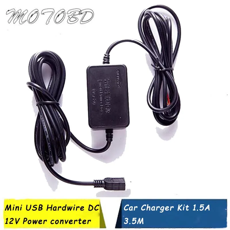 Жесткий мини USB-преобразователь напряжения 12 В постоянного тока адаптер