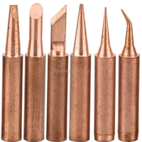 5pcslot 900m copper soldering tip lead free solder iron welding tips bga soldering station tools