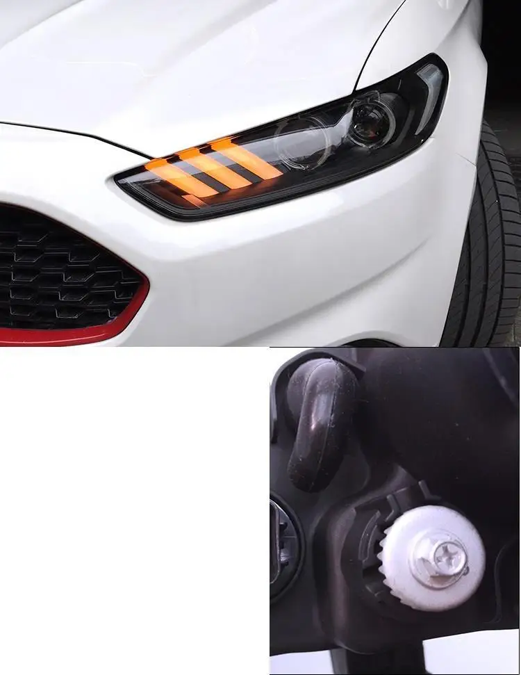 Drl Luces Para Auto Assessoires светодиодные боковые поворотники Automovil фары Задние Автомобильные фары в сборе 13 14 15 16 для Ford Mondeo