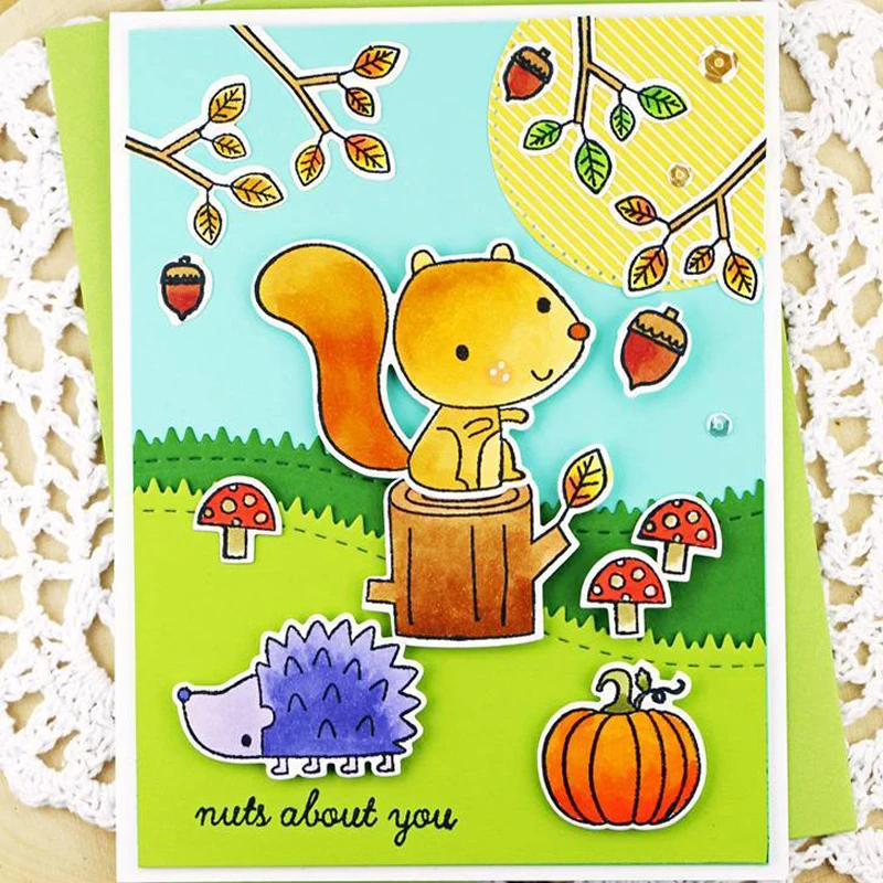 Микс милых животных охотничьи зимние снежные буквы Счастливого Рождества