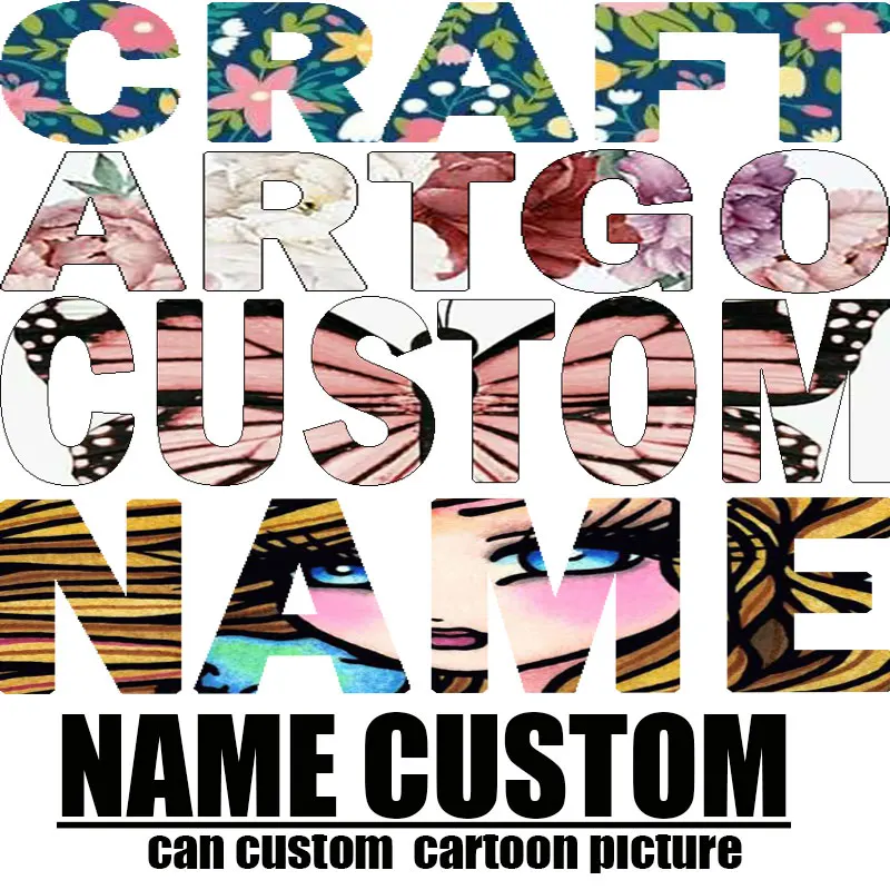 

CraftArtGo Name Letter Photos Custom 5D Diamond Painting Cross Stitch Full Square Round Cartoon Diamond embroidery Home Decor
