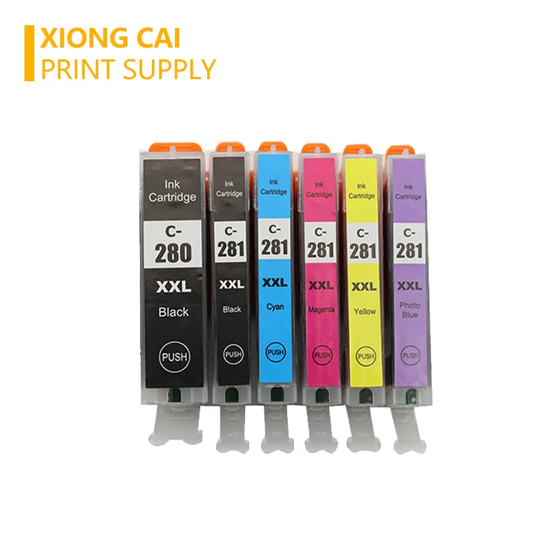 PGI280 PGI 280 CLI 281 совместимый чернильный картридж для принтера Canon TR7520 TR8520 TS6120 TS8120 TS9120