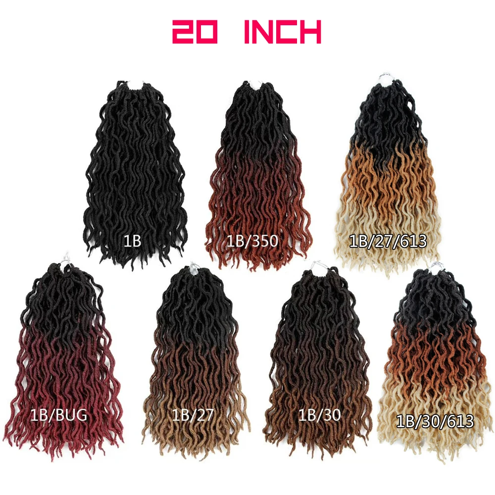 Синтетические вязанные косички для волос богиня искусственный локс Омбре