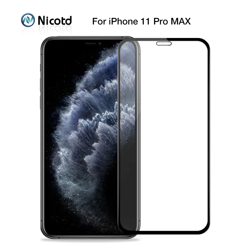2 шт. полноэкранная Защитная пленка для Apple iPhone 11 Pro MAX 9H HD закаленное стекло XS XR X 6 6s
