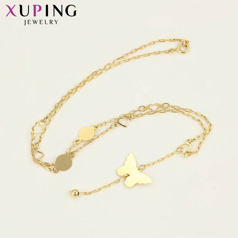 Мода Xuping изысканный узор бабочки кулон ожерелье светло-желтый цвет ювелирные изделия для женщин рождественские подарки S205-46235