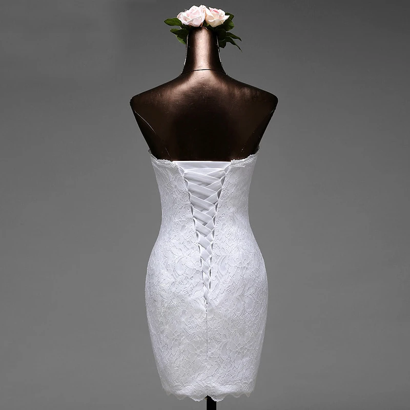 Женское свадебное платье 2 в 1 недорогое кружевное простое Съемное 2021 размера