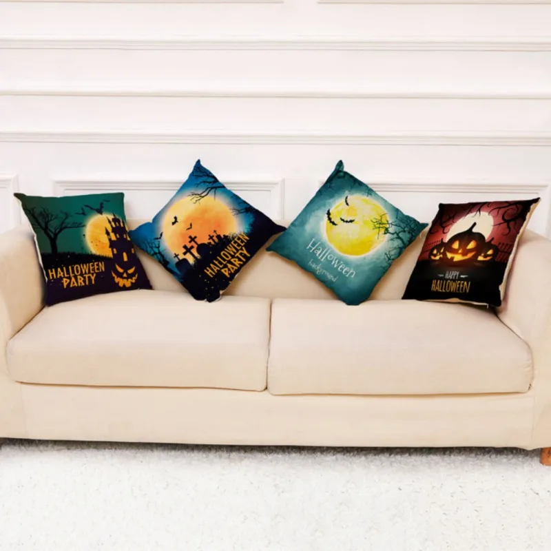 Чехол для подушки на Хэллоуин Осенний декоративный чехол дивана автомобиля