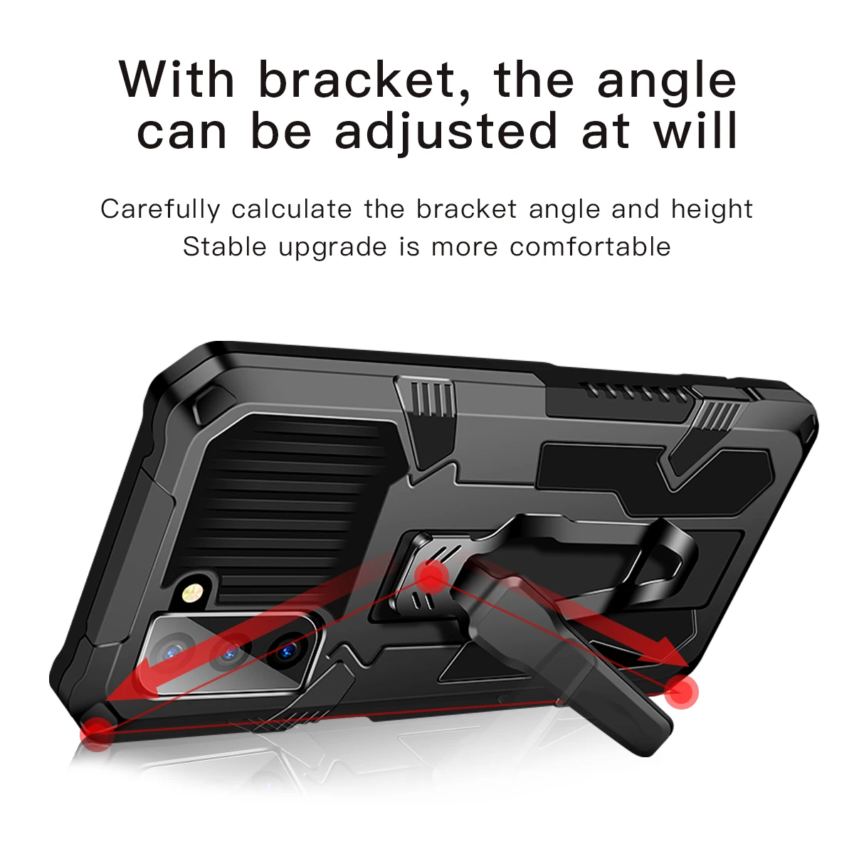 

Magnetic Case For Samsung Galaxy S21 Ultra S21 Plus Note 20 S20 FE A32 A52 A72 A51 Shockproof Armor Pack Belt Clip Stand Cover