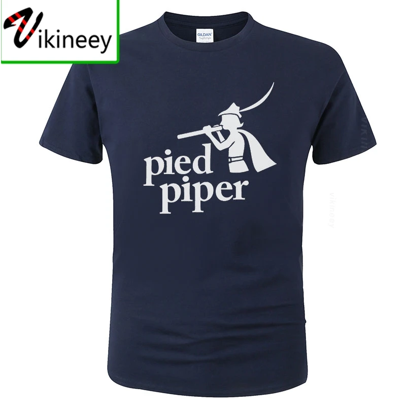 

Summer Cotton Mens T-Shirt Pied Piper Cartoon Print T Shirt Men Unisex New Fashion Short Sleeves Cool Tshirt Funny Top Tees