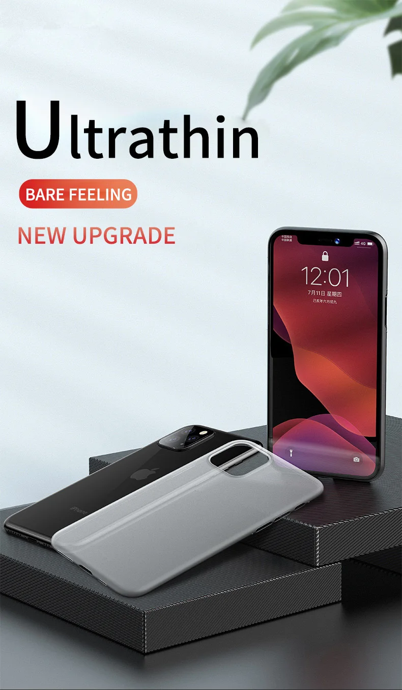 Для Iphone 11 Pro Max ультратонкий жесткий чехол-накладка для Iphone XS Max XR X XS 8 7 6 6S PLUS прозрачный полный чехол матовый чехол