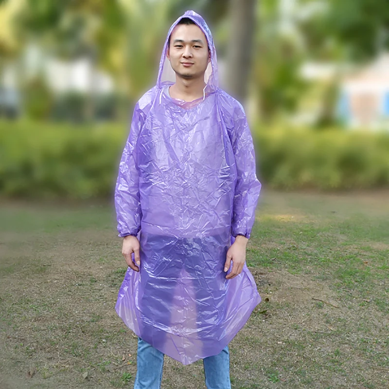 Уличный раздельный одноразовый дождевик штаны комплект утолщенный супер