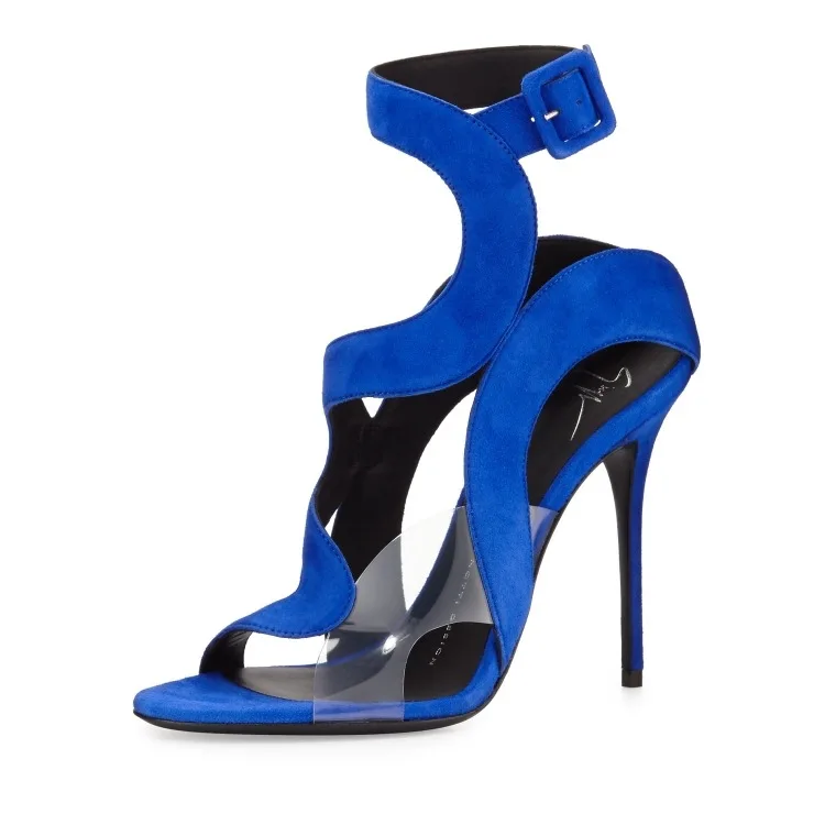 

Sandals fish mouth hollow thin high heels summer women's shoes large size sandals women's shoes