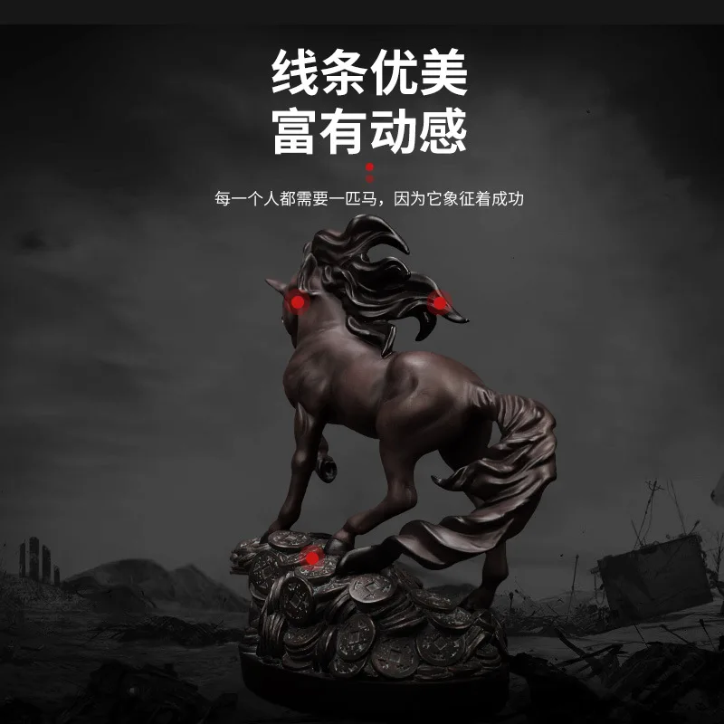 

Resin Horse Art Statue Sculpture Home Decoration Accessories Modern Living Room Bedroom Ornaments New year Gifts Animal Statues