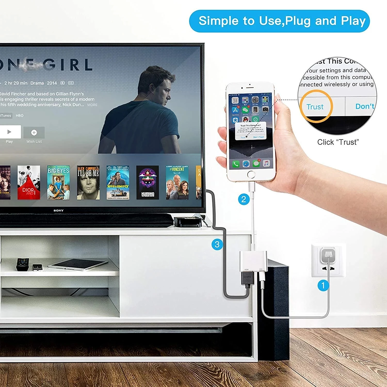 8-контактный к HDMI-совместимый адаптер конвертера 1080P цифровой av-адаптер для