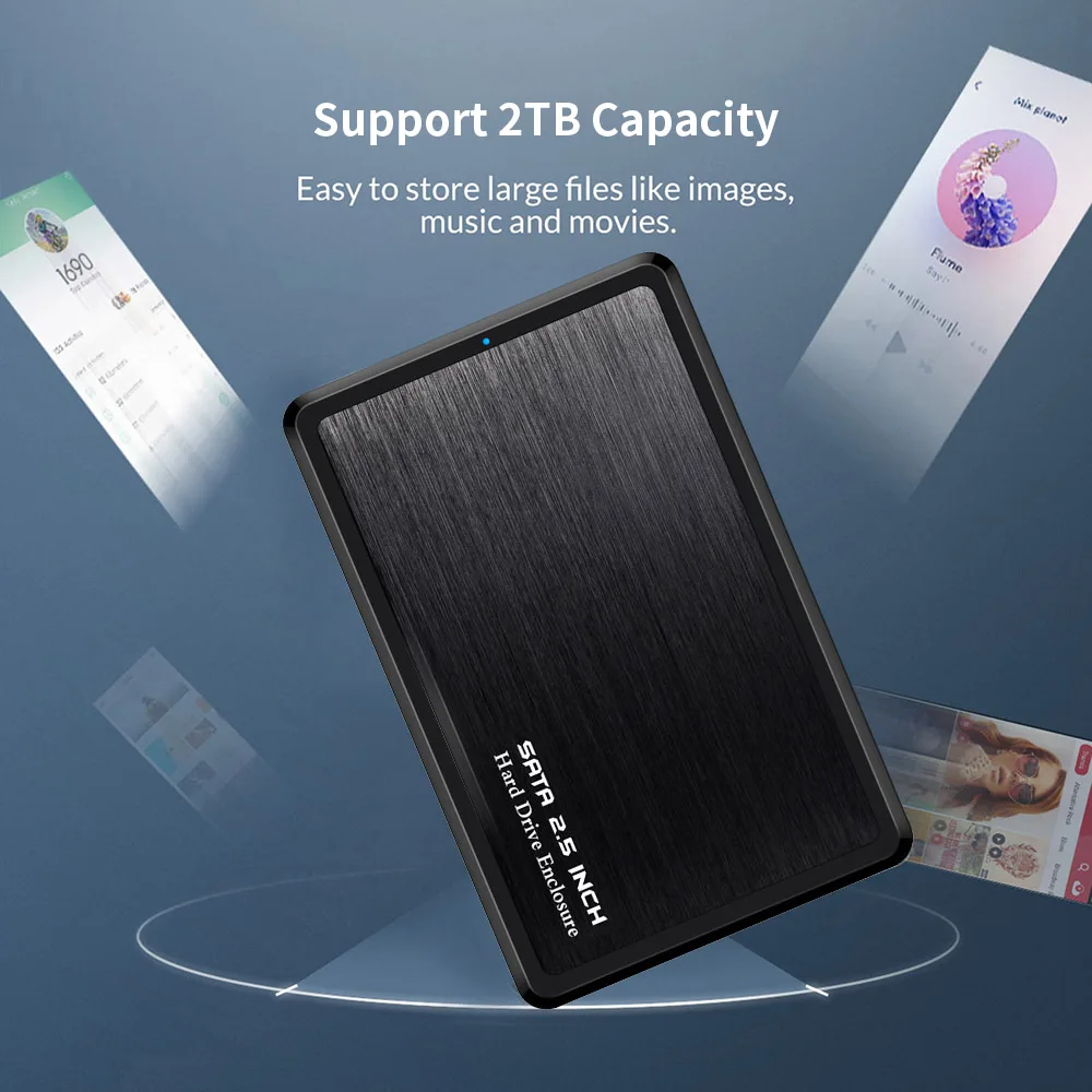 

USB 3.0 Hard DiskBox For 2.5 Inch HDD Externo Enclosure Case Metal External Storage Box Hard Drive Disk Boxs Hot Selling