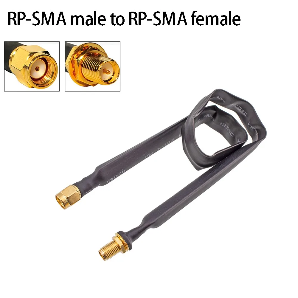 

25cm RF extension cable RP-SMA male to RP-SMA female 1 pcs flat window coaxial extension pigtail 50 OHM 0-6 GHz WiFi adapters