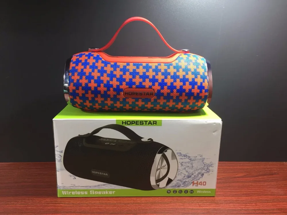 HOPESTAR H40 портативный Bluetooth динамик беспроводной 3D стерео Саундбар водонепроницаемый открытый сабвуфер заряженный 18650 динамик