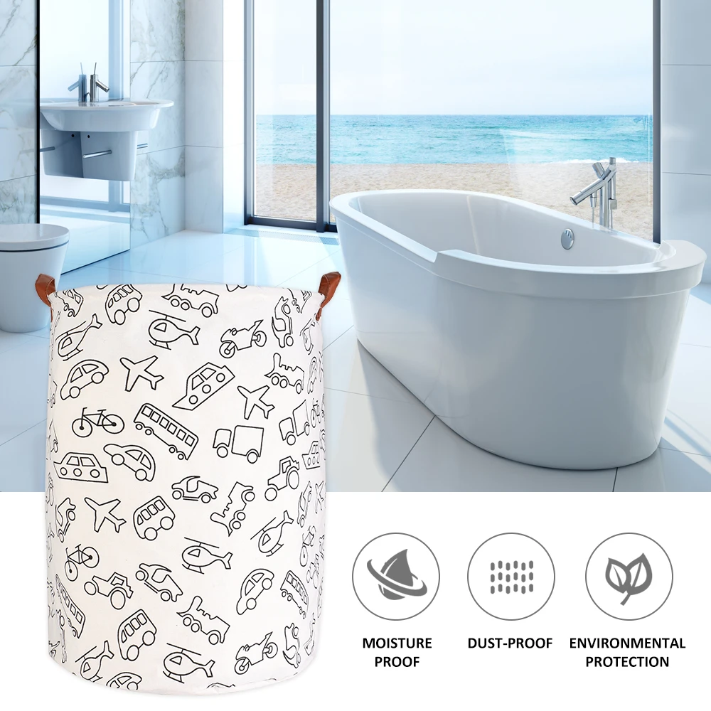 1 шт. складная корзина для белья круглая хранения большая одежды игрушек Большой