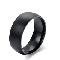 2020 new fashion 8mm classic ring male 316l stainless steel jewelry wedding ring for man
