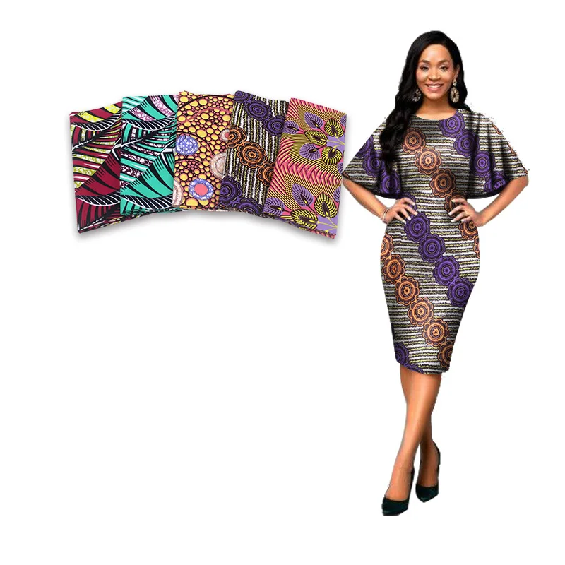 Изысканный Большой цветок стиль хлопок африканская настоящая Анкара восковая