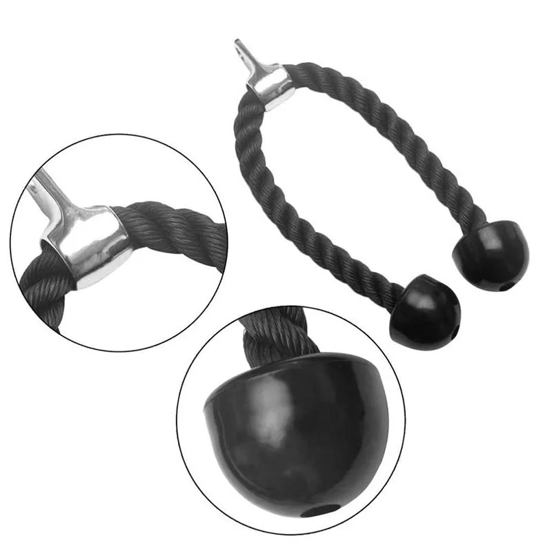 Нейлон Трицепс веревка брюшного пресса кабель тянуть вниз латералы бицепс