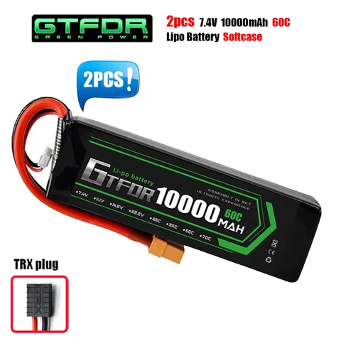 GTFDR батарея Lipo 2S 3S 4S 7,4 V 11,1 V 14,8 V 10000mah 12000mah 9300mah XT60 для RC QRX350 автомобиль багги Arrama игрушки с дистанционным управлением