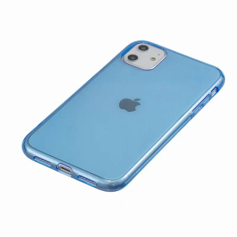 Ультра тонкий чехол для iphone 6 6S 7 8 Plus X XS Max XR 11 Pro Модный цветной прозрачный