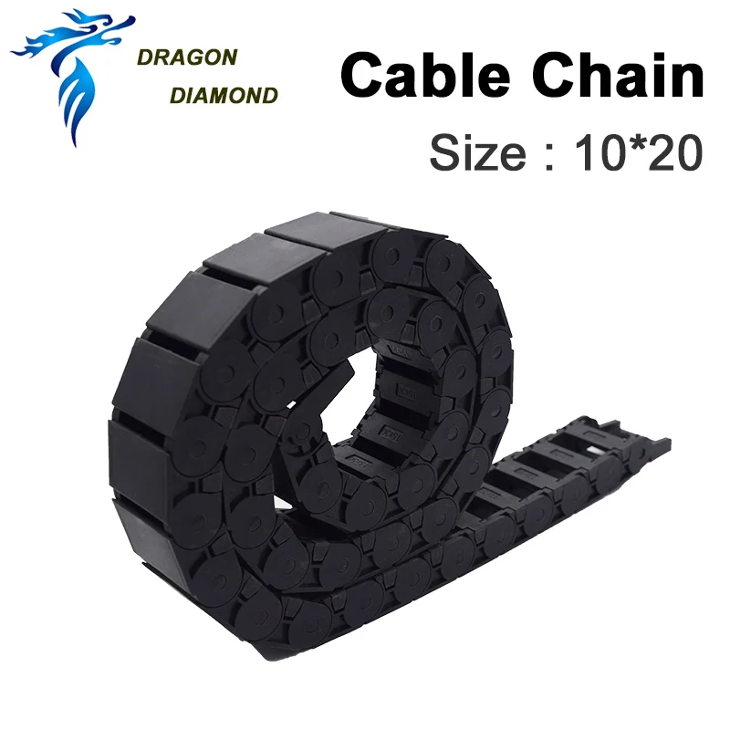 Tank Chain 10 x 20mm Plastic Material Transmission Cable Drag 1 Meter For Laser Machine Mechanical Parts Free Shipping | Инструменты