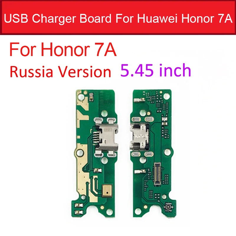 For Honor7A 5.45inch Зарядное устройство USB порт док-станция для huawei Honor 7A/7A Pro AUM-L29/7C AUM-L41/Honor 7X зарядный разъем плата запасные части - Цвет: For Honor7A 5.45inch