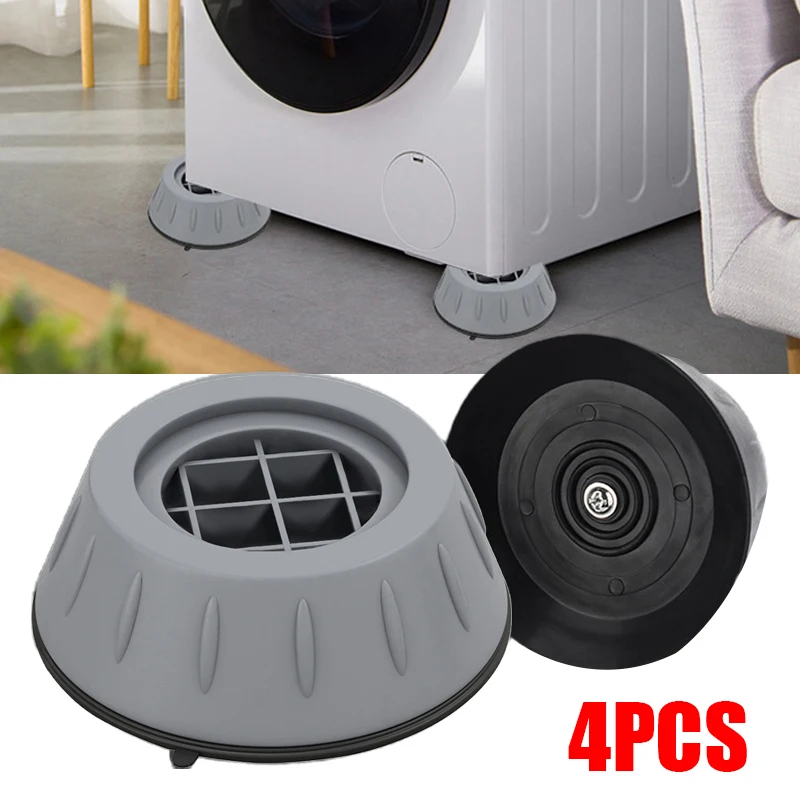 

General Furniture Heightening Pad 4Pcs Shockproof Silicone Duty Riser Sofa Foot Pad Antislip for Refrigerator 2021